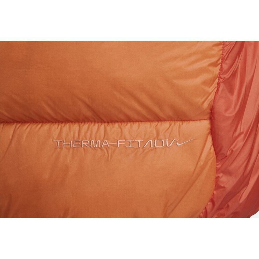NIKE THERMA-FIT ADV ACG PRIMALOFT HOODED PUFFER JACKET COAT ORANGE MENS LARGE L - Picture 14 of 16